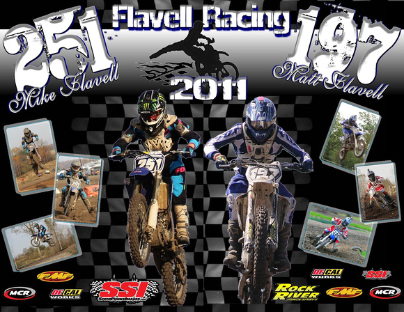 16x20 Flavell Racing  Team Poster